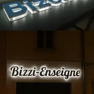 Lettres en PVC rétro-éclairées