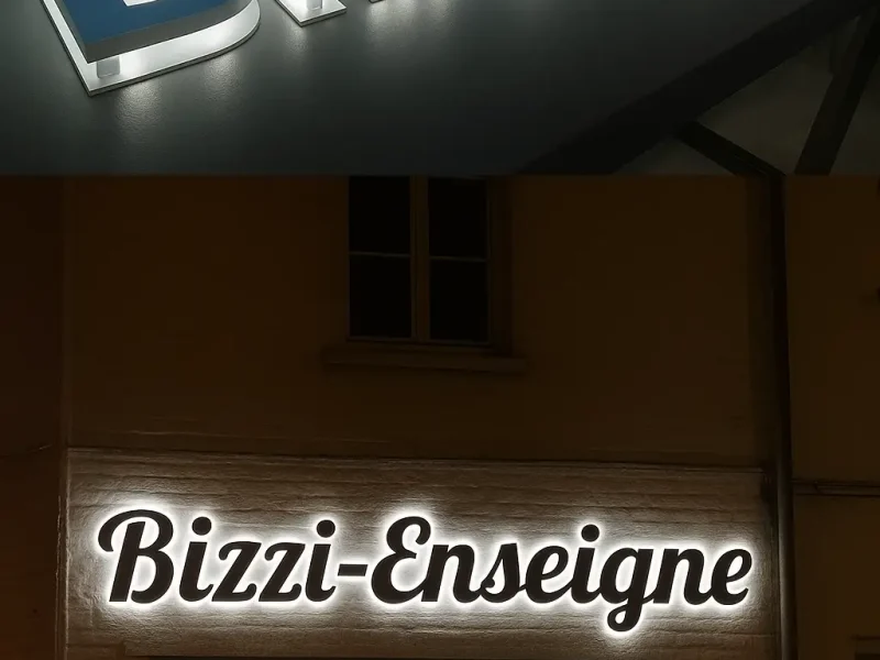 Lettres rétro-éclairées – Bizzi Enseigne