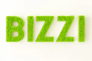 logo bizzi enseigne en mousse stabilisée vert citron synthétique 250 g pour enseigne intérieure