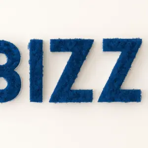 logo bizzi enseigne en mousse stabilisée bleue synthétique 250 g pour enseigne intérieure