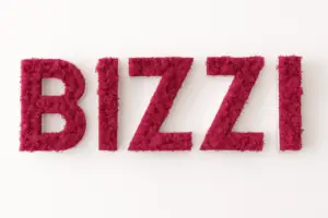 logo bizzi mousse stabilisée rose synthétique